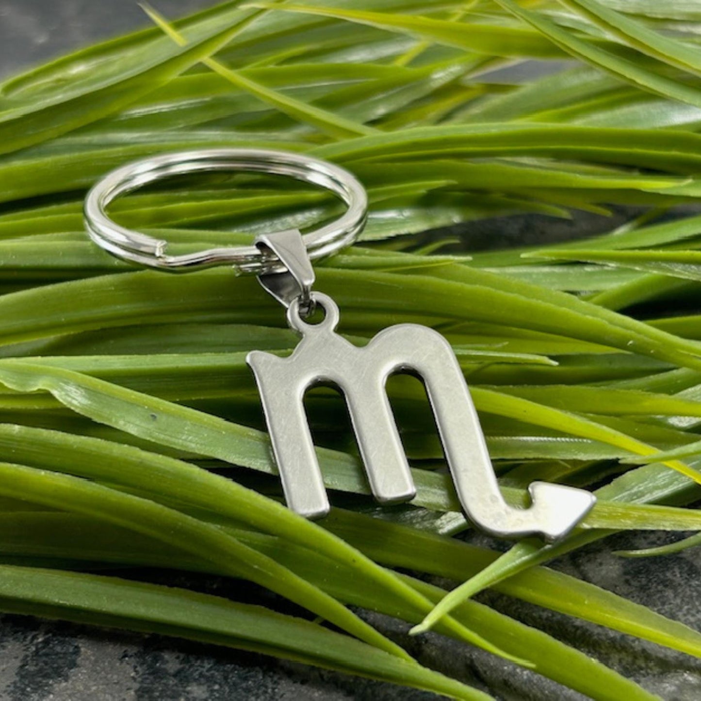 30% OFF Silver Scorpio Zodiac Keychain: Birthday Gift + Organza Bag