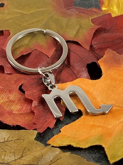 30% OFF Silver Scorpio Zodiac Keychain: Birthday Gift + Organza Bag