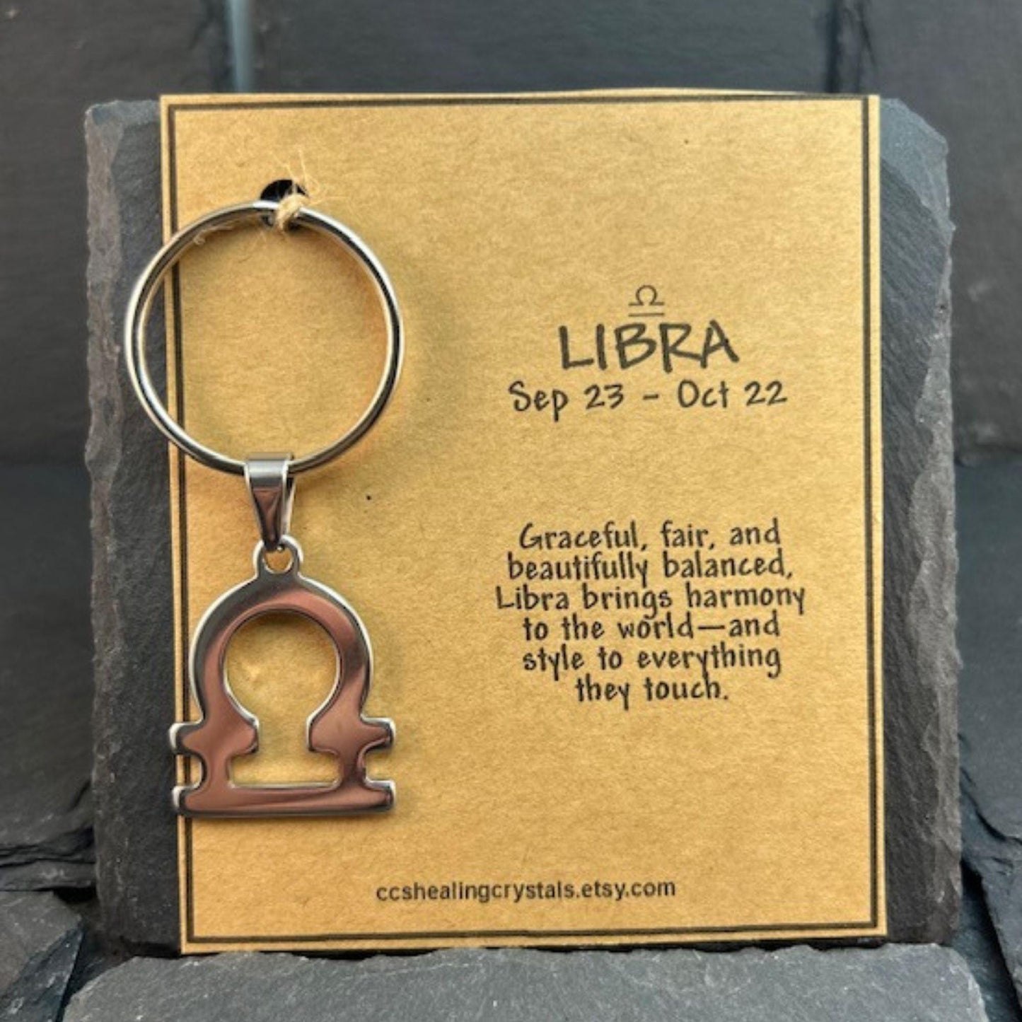 LIBRA zodiac Keychain Gift for LIBRA Man Woman Personalized Leo gift for astrology lovers purse charm July August Birthday Gift keychain