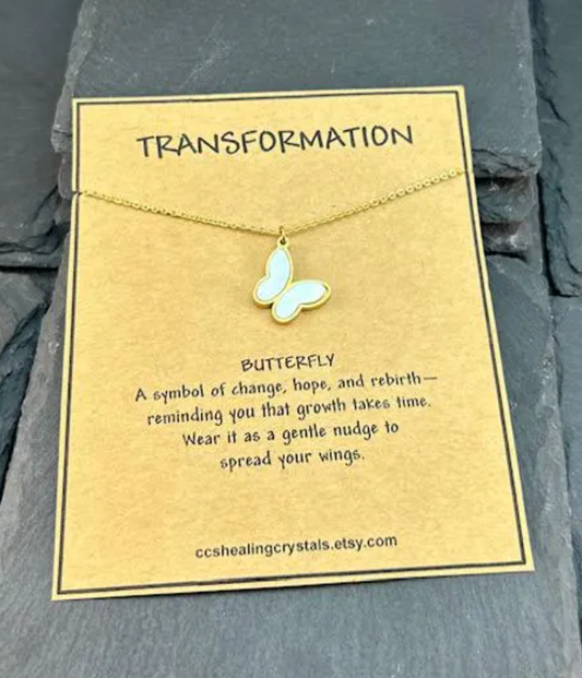 FREE SHIPPING ! - Tiny Butterfly Necklace, 18K Gold-Plated Dainty Necklace