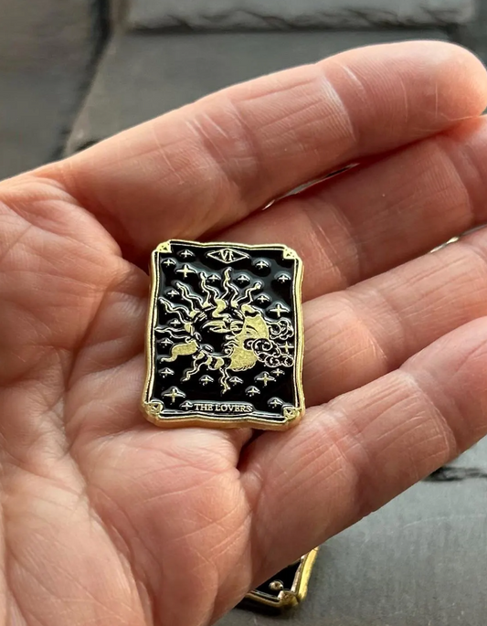 40% OFF (At checkout) Tarot Card Enamel Pin with Tarot Meaning